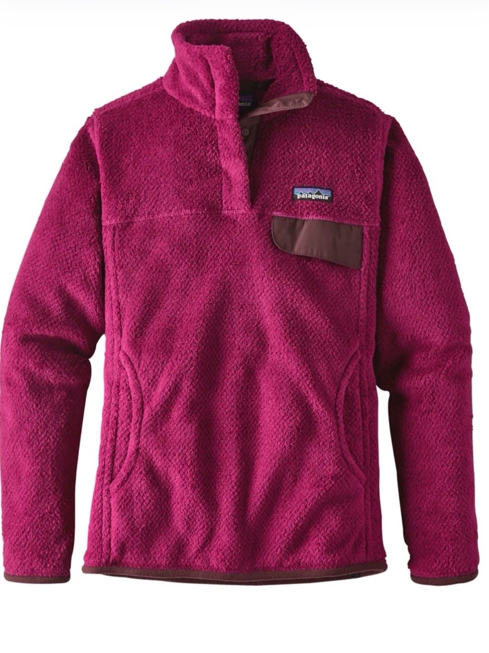🌄 Patagonia Women’s Fluffy Fleece Retool Pullover Jacket in Radiant Magenta - XL